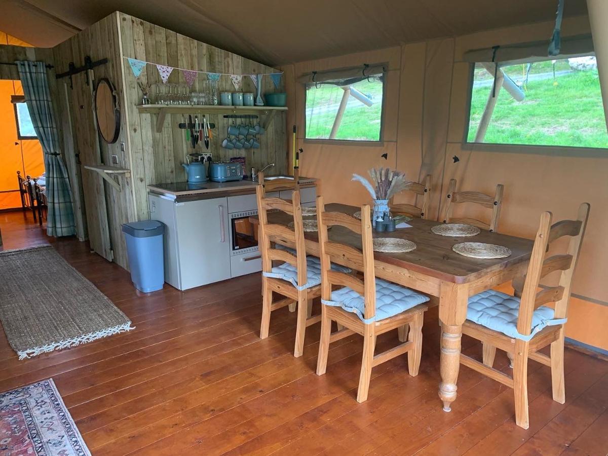 Mountain View Safari Tent With Hot Tub In The Heart Of Snowdonia ดอลเกซเซย์ ภายนอก รูปภาพ