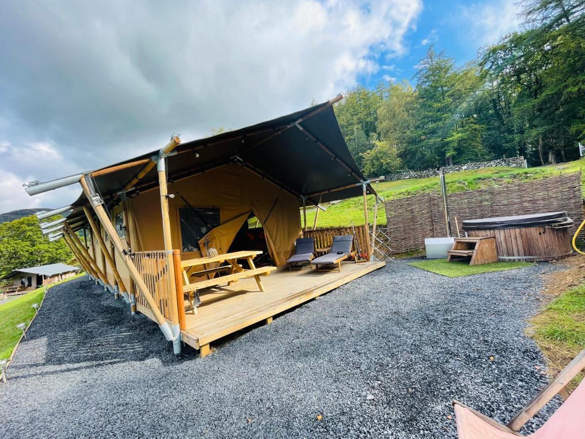 Mountain View Safari Tent With Hot Tub In The Heart Of Snowdonia ดอลเกซเซย์ ภายนอก รูปภาพ